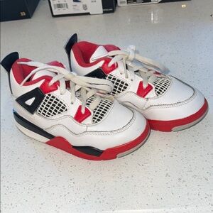 Nike Air Jordan Kids Sneakers Red White Black